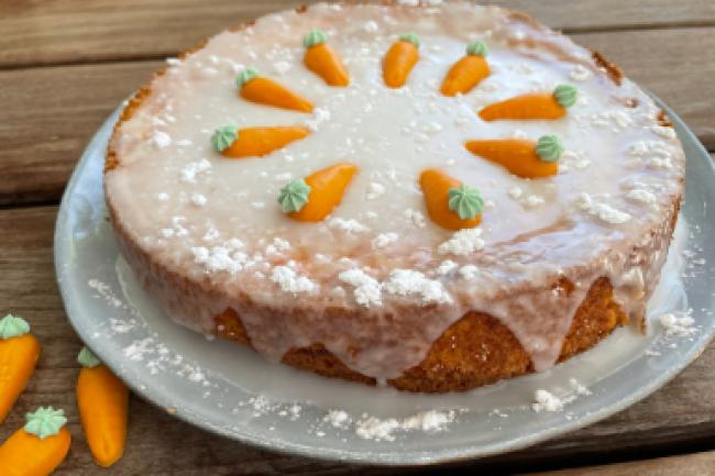 Rezept Rüebli Torte mit Marzipanrüebli, Marzipankarotten